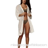 ACHOWER Bathing Suit Cover Ups Women Beach Coverups for Swimwear Swimsuit Bikini Cover 1white B07PP3P5JL